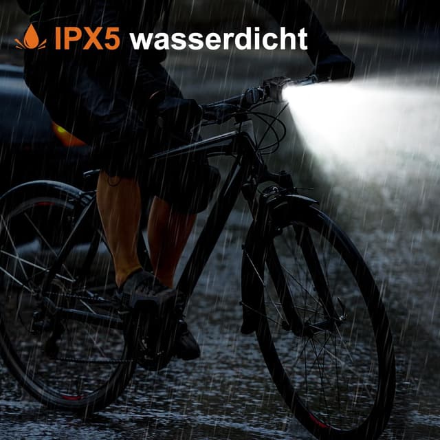 Detalle 2 de Antimi Fahrradleuchten-Set, StVZO-zugelassen Beleuchtungsset Led IPX5 Frontlicht + Rücklicht Fahrradlicht Set USB Typ C
Antimi Fahrradleuchten-Set, StVZO-zugelassen Beleuc…