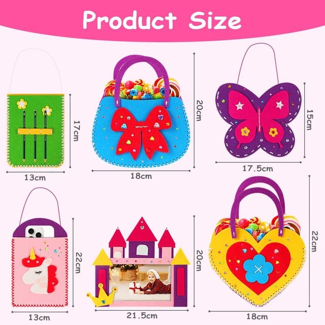 Thumbnail 1 de Vicloon Kit cucito in feltro 6 pezzi per bambini