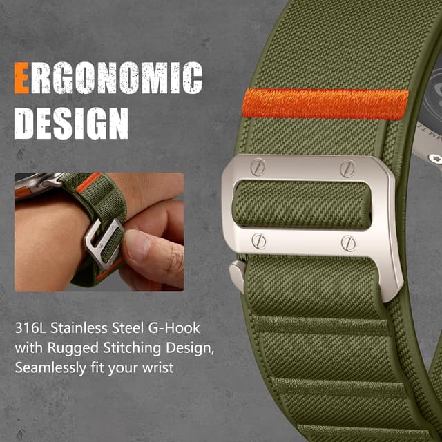 Detalle 2 de Bandletic Nylon Strap 26mm for Apple Watch Ultra