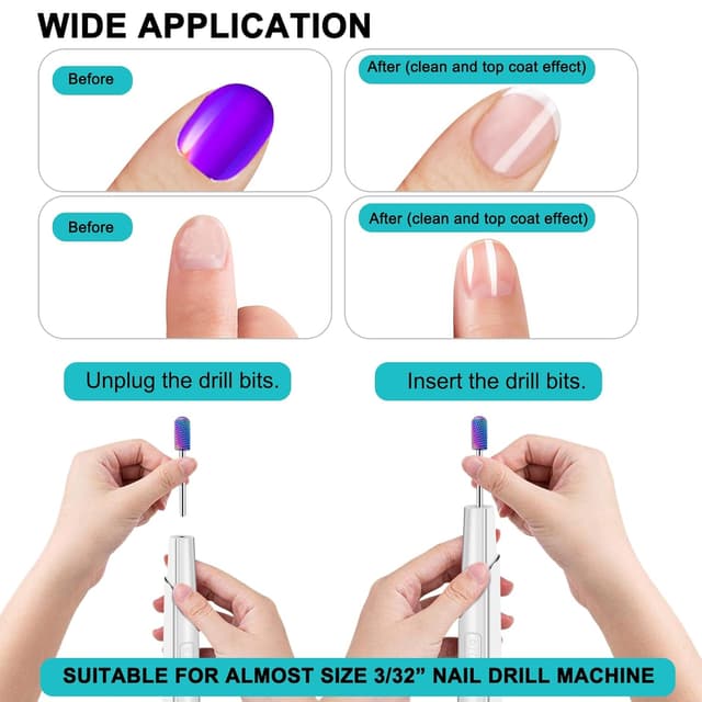 Thumbnail 6 de Cellentool 25Pcs Nail Drill Bits Set (3/32 Inch) with Storage Box