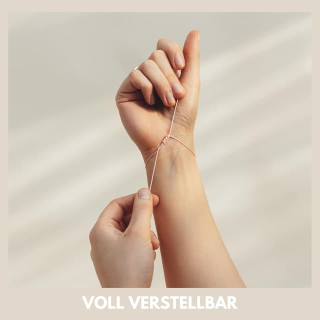 Detalle de GD GOOD.designs EST. 2015 Bracelet d’amitié pour 2 personnalisable avec cœur en or rose 18 carats