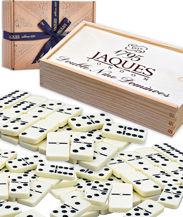 Imagen de Jaques of London Club Double Nine Dominoes set 🧩 en OfertitasTOP