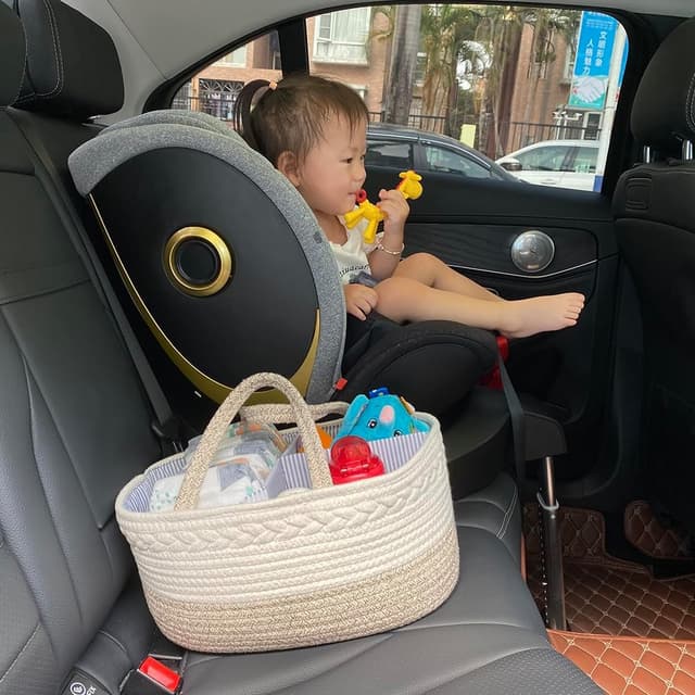 Detalle 2 de YeaYee Baby Windel Caddy Organizer, 36,1 x 22,1 x 18 cm