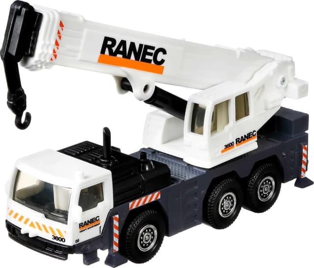 Detalle de Coffret Matchbox Construction Engins de chantier HCC07 : 4 véhicules avec éléments articulés (dès 3 ans)