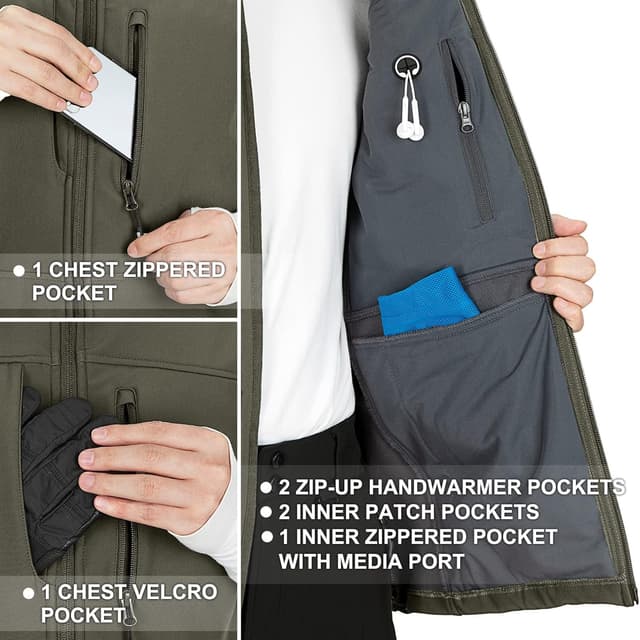 Thumbnail 4 de 33,000ft Softshell Weste Herren Outdoor