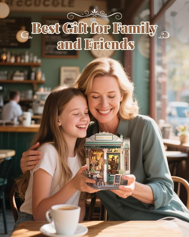 Thumbnail 5 de CUTEBEE Sunny miniatures book nook kit with LED