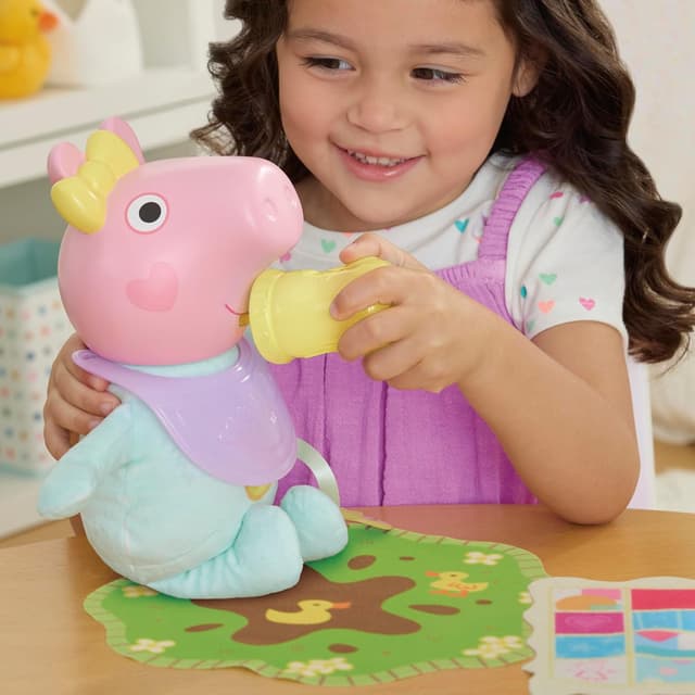 Thumbnail 4 de Peppa Pig Oinks and Snuggles Evie interactive doll 28 cm