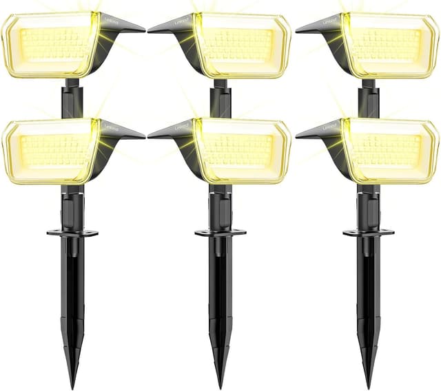 Detalle de Linkind solar wall lights outdoor 800lm warm white with Winter Mode (6-pack)