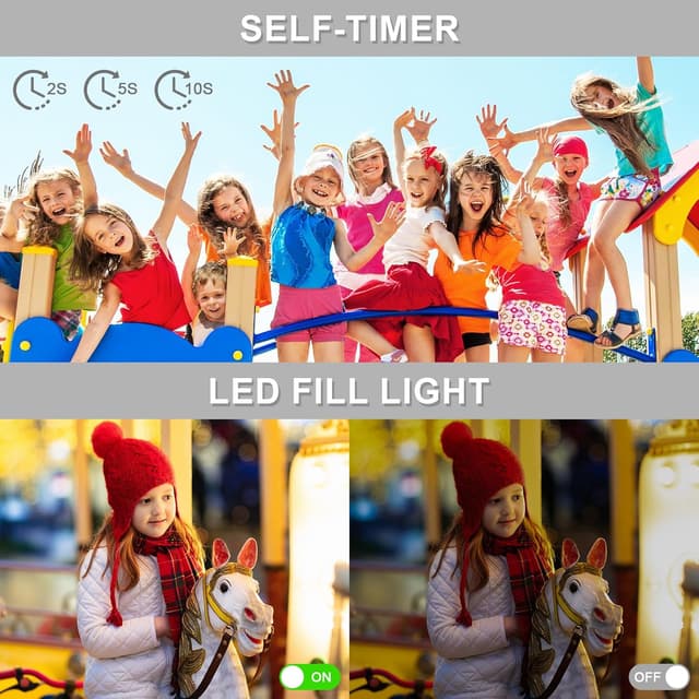 Detalle de Digital Camera 1080P FHD 44MP 16X Zoom