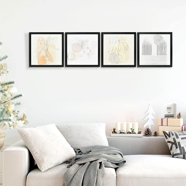 Thumbnail 7 de HOMCOM Cuadros en Lienzo Moderno 4 Piezas 🎨 Decoración Colorida