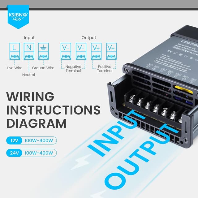 Thumbnail 4 de KSIBNW Trasformatore LED 24V 300W