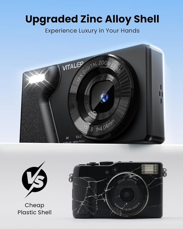 Detalle 2 de Digital Camera 64MP Compact 4K with 32GB