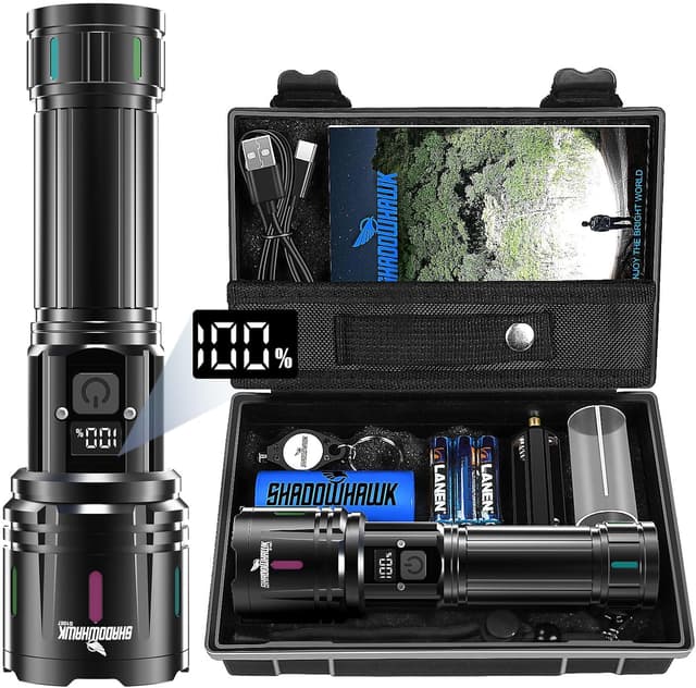 Detalle de Shadowhawk S1007 Taschenlampe 500000L đŠ