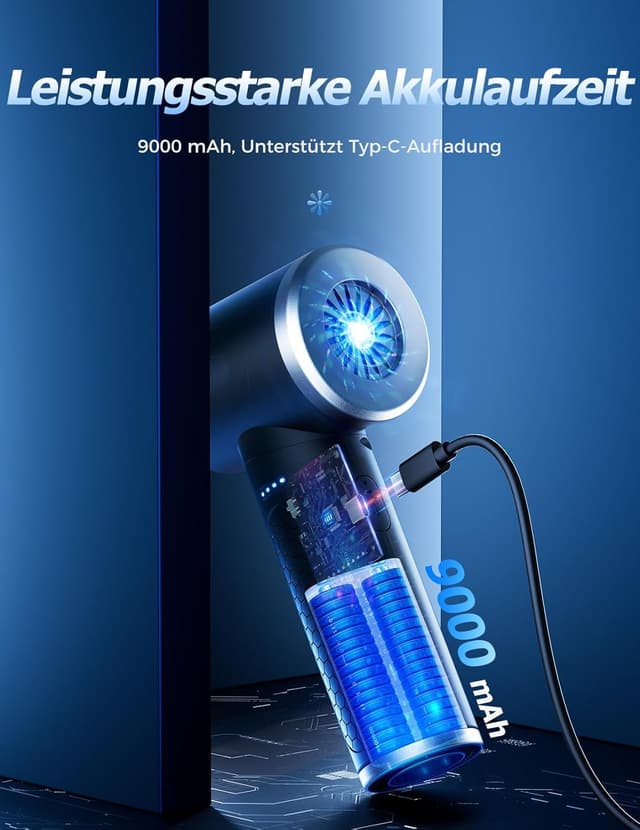 Thumbnail 5 de Druckluft Staubgebläse 9000mAh Akku 🧹