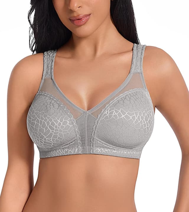 Detalle de DotVol Damen Komfort Minimizer BH mit Vollschalen, Bügellos (Wirefree) – Große Größen