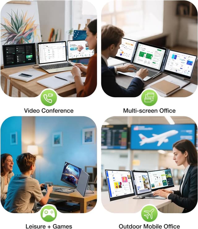 Thumbnail 4 de SMISEACOW Monitor portatile 14'' triplo schermo