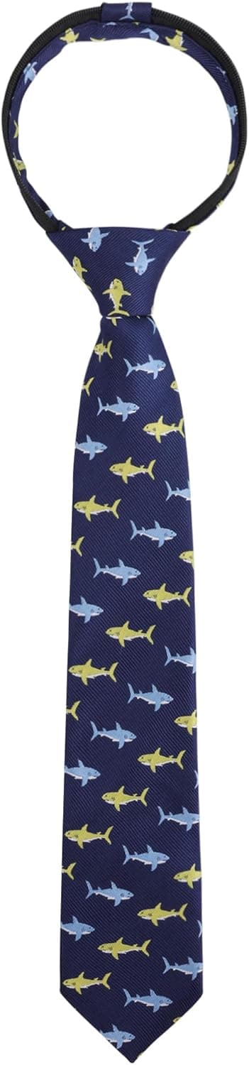 Detalle de Alizeal Boys Zipper Novelty Tie – Pre-tied Skinny Kids Neck Tie for School, Prom & Party