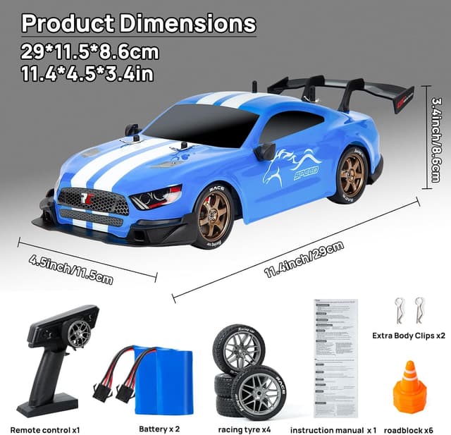 Thumbnail 6 de BORSTOYPRO 1:14 drift RC telecomandata 4WD