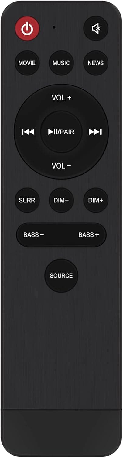 Detalle de VINABTY replacement remote control for Hisense HS214 soundbar