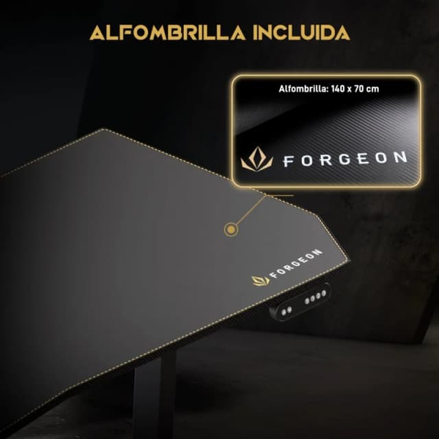 Detalle de Forgeon Battleground Mesa gaming 140x70 cm