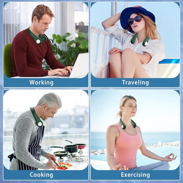 Thumbnail 6 de Neck Fan portable neck fan 360° cooling