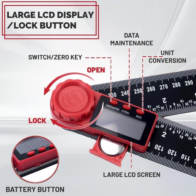 Thumbnail 2 de Flintronic Rapporteur D'angle Numérique 7in
