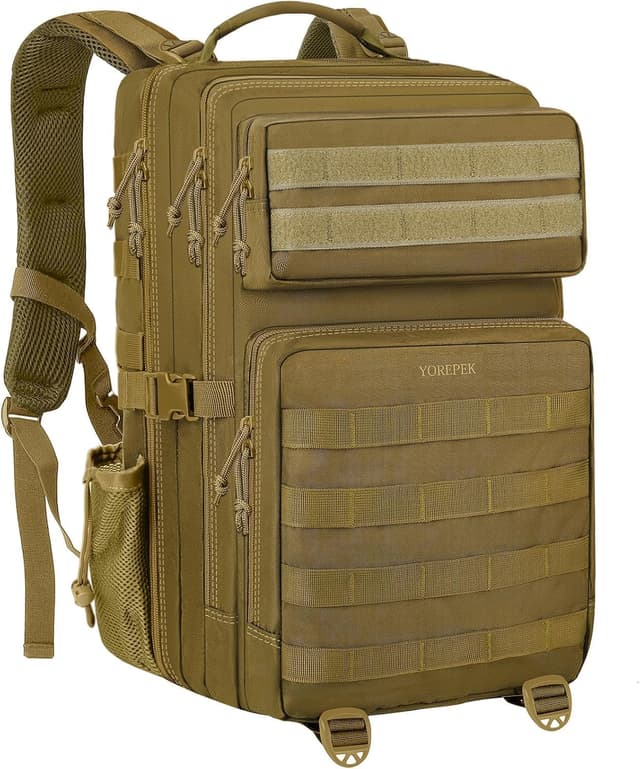 Detalle de YOREPEK Tactical Rucksack 40 L Khaki