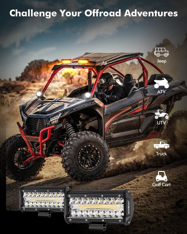 Thumbnail 5 de Auxbeam 7" 300W LED Light Bar