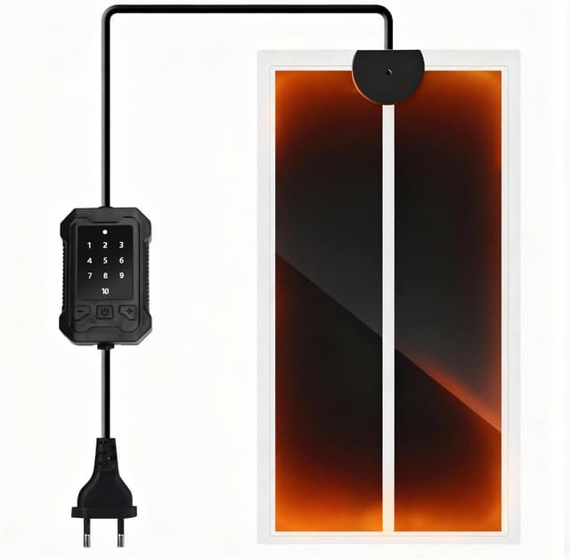 Detalle de Nobleza Tapis Chauffant Reptile avec Contrôleur 10 niveaux (28 à 40 °C) pour terrarium