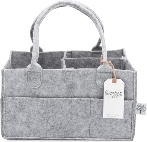 Imagen de Parker Baby Diaper Caddy Gray — Diaper Organizer en OfertitasTOP