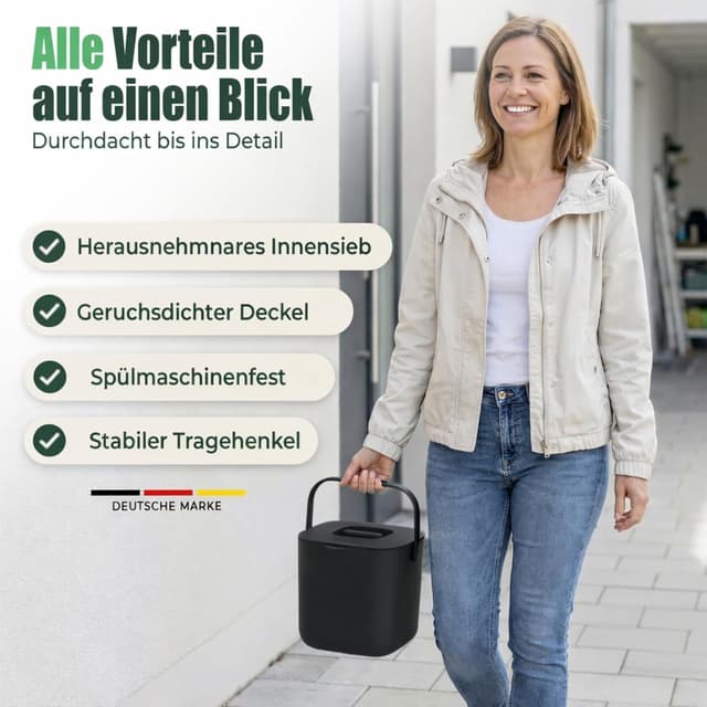 Thumbnail 6 de YourCasa Biomülleimer Küche 4L 🗑