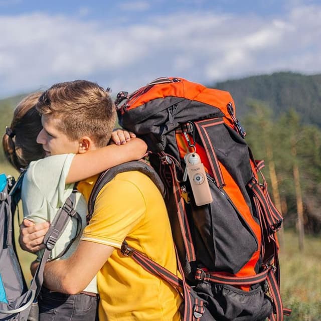 Detalle de Thopeb Personal Alarm Schlüsselanhänger für Frauen – extra laute Sirene & Stroboskoplicht