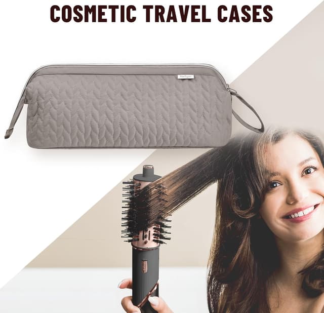 Thumbnail 6 de KarSyon Shark Flex Style Case Travel Bag for Airwrap/Flat Iron Accessories (Camel)