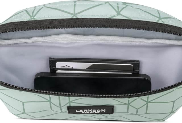 Detalle de Larkson Marsupio Finn verde PET riciclato, cintura/borsa a tracolla da viaggio e sport