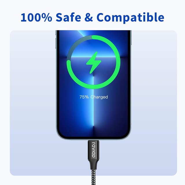 Detalle 2 de RAVIAD iPhone Ladekabel 3M 2er Pack