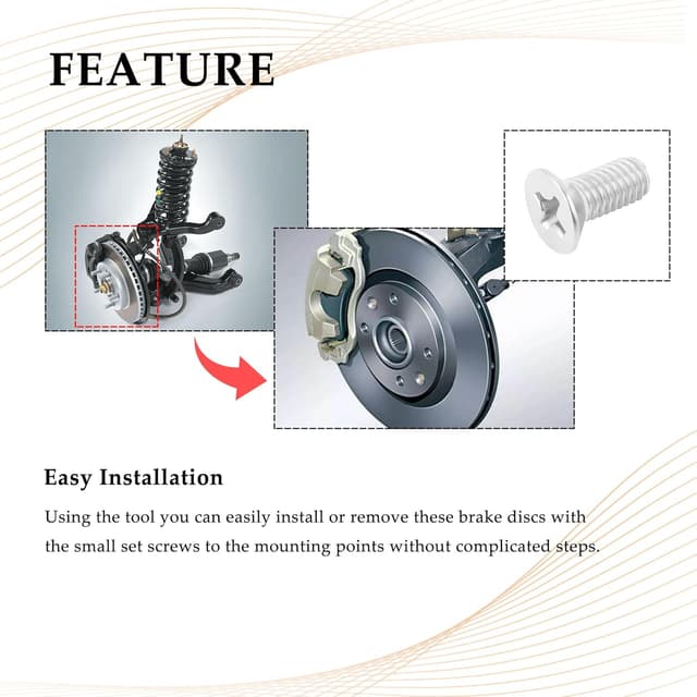 Thumbnail 3 de Honda brake Disc Rotor Screws Kit 4pcs