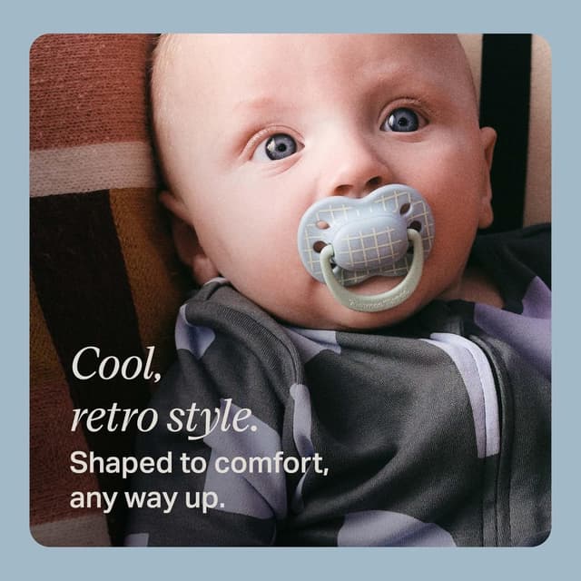 Detalle de Tommee Tippee Ultimate Fit Soother (0-6 Months) Orthodontic Dummy, 4 Pack, BPA Free Silicone