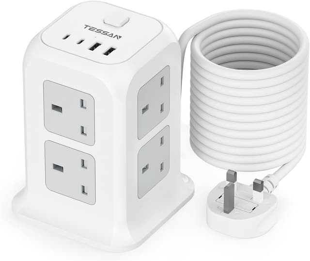 Detalle de TESSAN Tower Extension Lead 10M