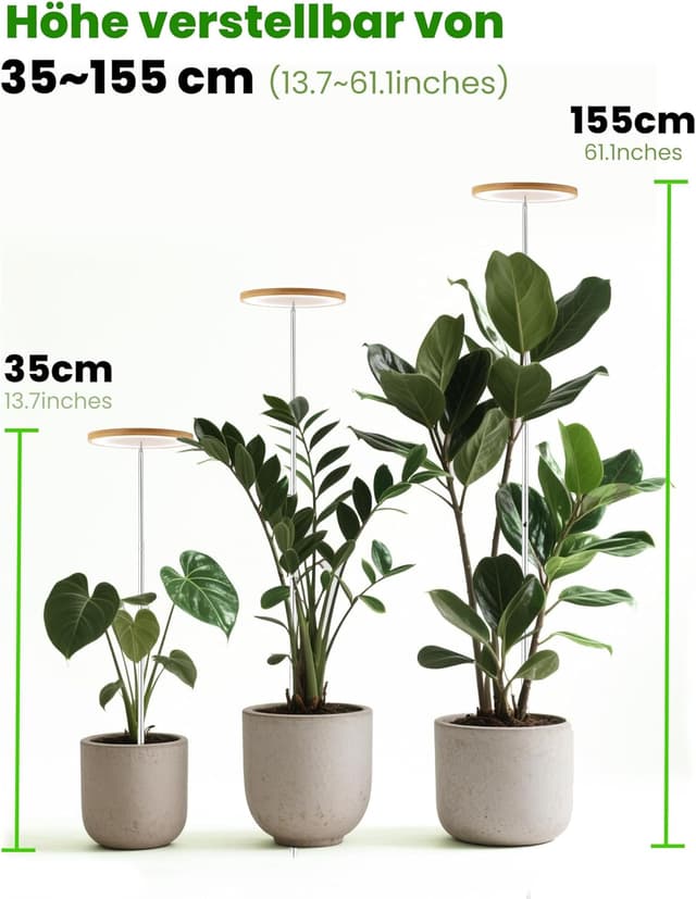 Detalle de beautiebeam Wachstumslampe LED Full Spectrum 155cm