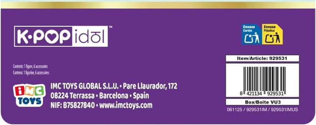 Detalle 2 de K-POP IDOL Bambola Yuni in stile K-Pop Moonlight con capelli rosa intrecciati e 3 accessori