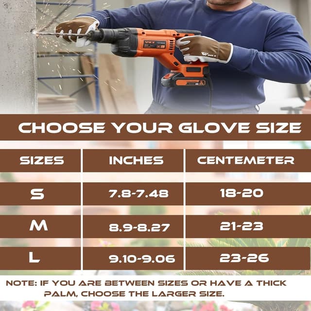 Thumbnail 5 de WFX Guantes de trabajo de cuero para jardinería talla S