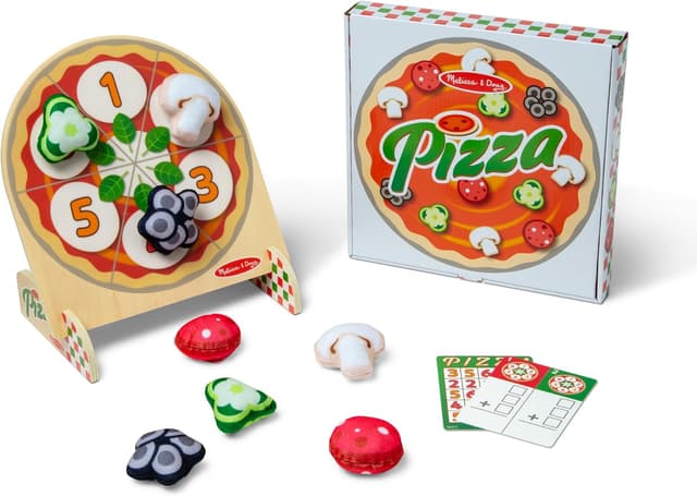 Detalle de Jeux de lancer garnitures pizza Melissa & Doug ⚙