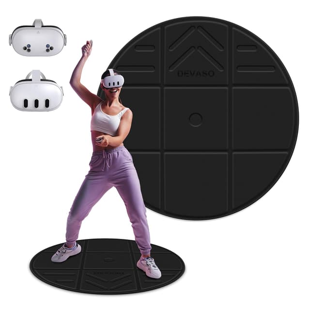 Detalle de DEVASO Faltbare VR-Matte für Meta Quest 3 Runde Anti-Ermüdungs Matte