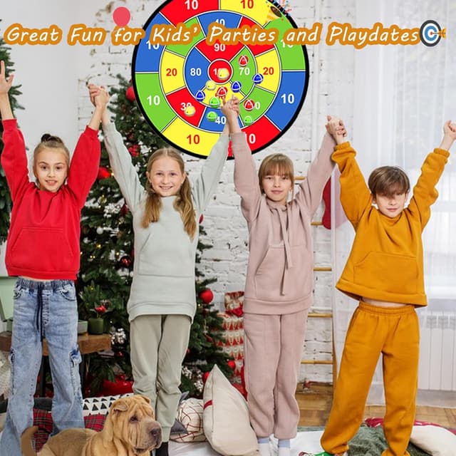 Thumbnail 6 de Kids dart board set 29 inch Dino double-sided