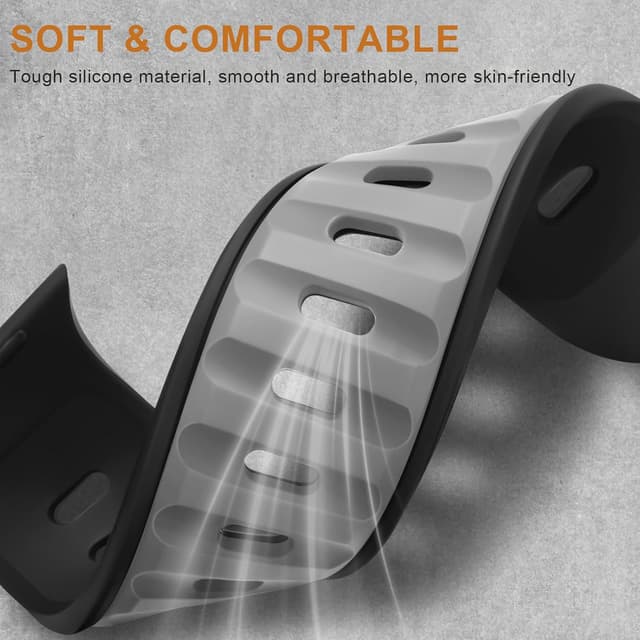 Detalle 2 de Anlinser Sport Strap for Apple Watch 45mm