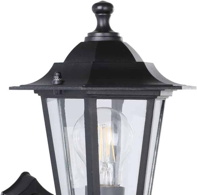 Detalle 2 de Eglo Laterna 4 ✨ Lámpara exterior de pared IP44 en negro