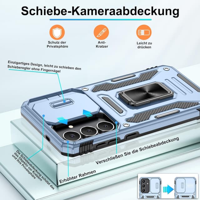 Thumbnail 2 de Samsung Galaxy S25 FE Hülle mit 360° Stand