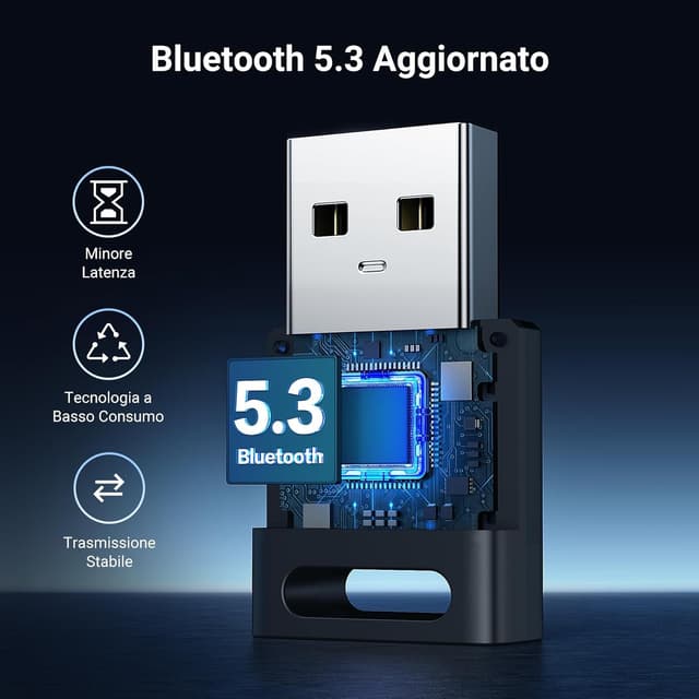 Thumbnail 1 de UGREEN Adattatore USB Bluetooth 5.3 per PC (dongle) Windows 11/10/8.1