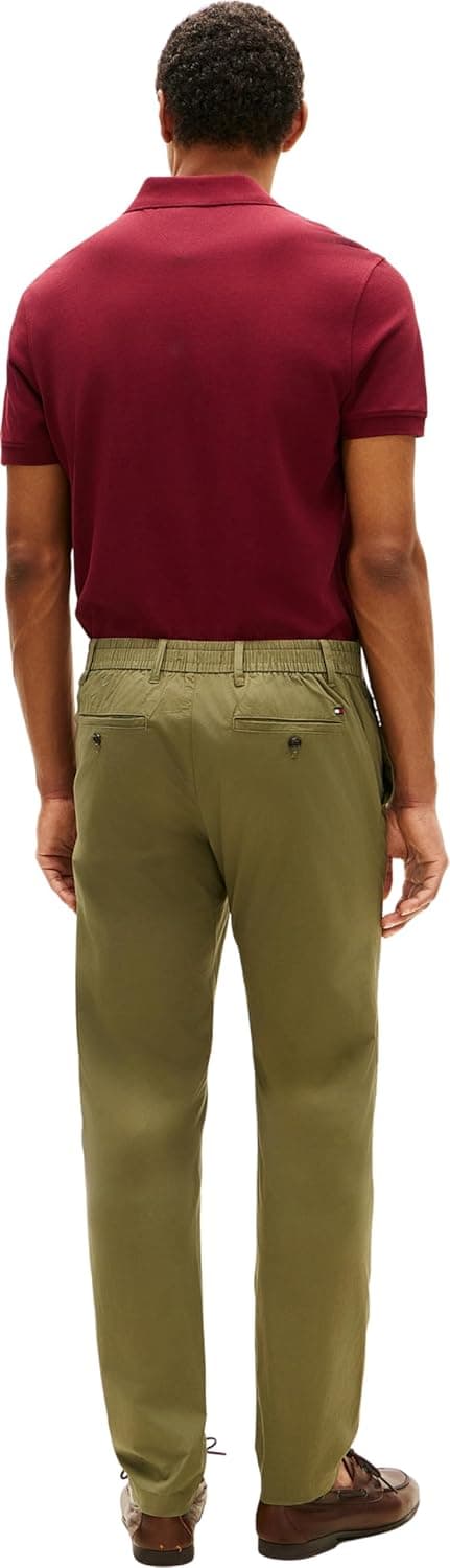Detalle 2 de Tommy Hilfiger Harlem Half Elast Poplin (MW0MW42341) – Pantaloni chino uomo