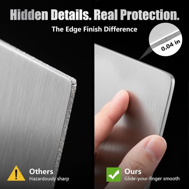 Thumbnail 4 de URMONA 3 PCS Stainless Steel Cutting Board Set